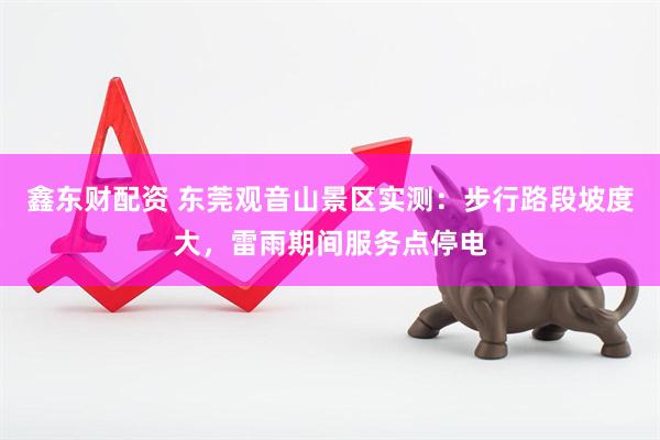 鑫东财配资 东莞观音山景区实测：步行路段坡度大，雷雨期间服务点停电